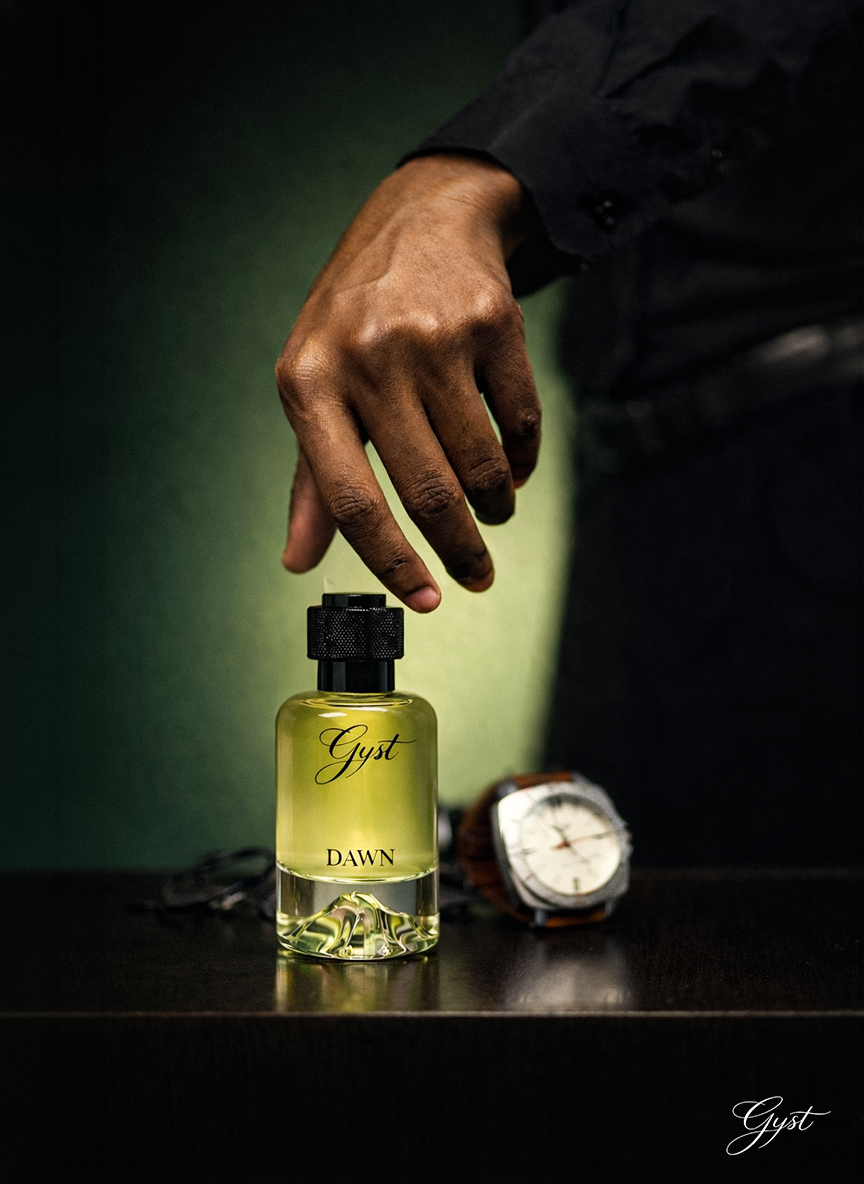 Model holding GYST OASIS eau de parfum - alternate crop