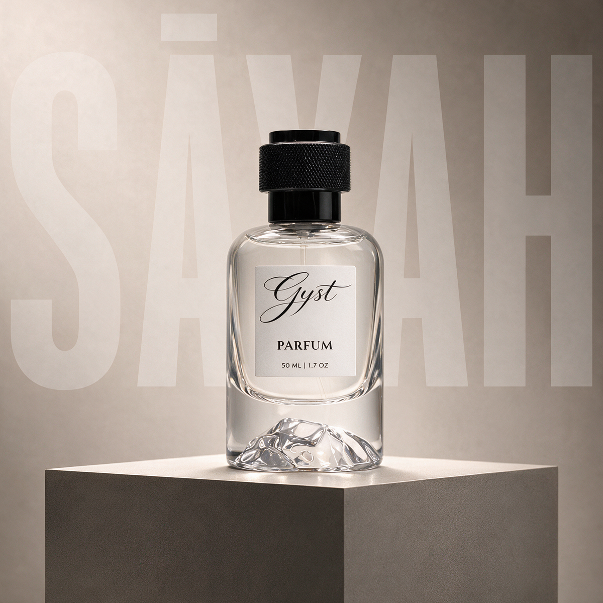 GYST SĀYAH perfume 50ml bottle